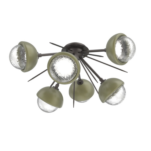 Cabochon Semi Flush Mount Graphite (1289|CLB0093-02-GP-C-L3-GE)