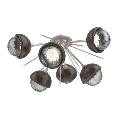 Cabochon Semi Flush Mount Beige Silver (1289|CLB0093-02-BS-S-L1-FB)