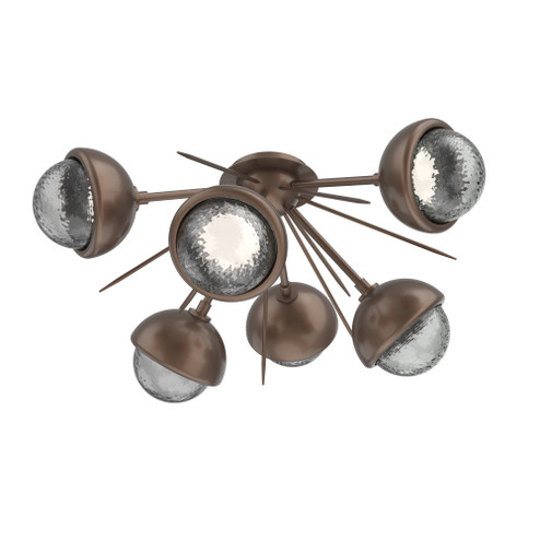 Cabochon Semi Flush Mount Burnished Bronze (1289|CLB0093-02-BB-S-L1-MS)