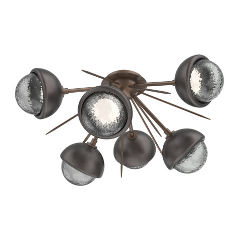 Cabochon Semi Flush Mount Burnished Bronze (1289|CLB0093-02-BB-S-L1-GP)
