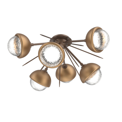 Cabochon Semi Flush Mount Burnished Bronze (1289|CLB0093-02-BB-C-L1-NB)