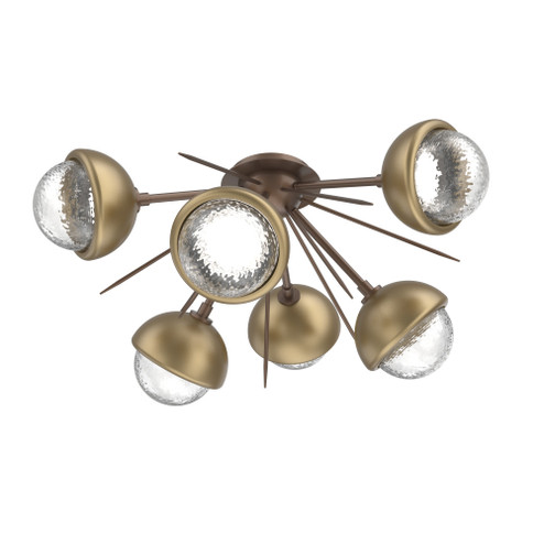 Cabochon Semi Flush Mount Burnished Bronze (1289|CLB0093-02-BB-C-L1-GB)