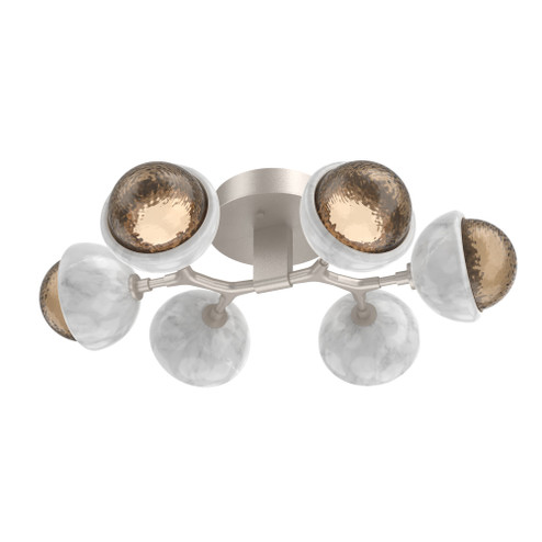 Cabochon Flush Mount Beige Silver (1289|CLB0093-01-BS-B-L1-WM)