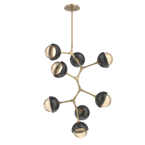 Cabochon Chandelier Large Pendant Gilded Brass (1289|CHB0093-VB-GB-A-001-L1-MB)