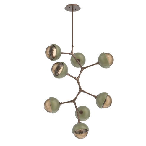Cabochon Chandelier Large Pendant Burnished Bronze (1289|CHB0093-VB-BB-B-001-L3-GE)