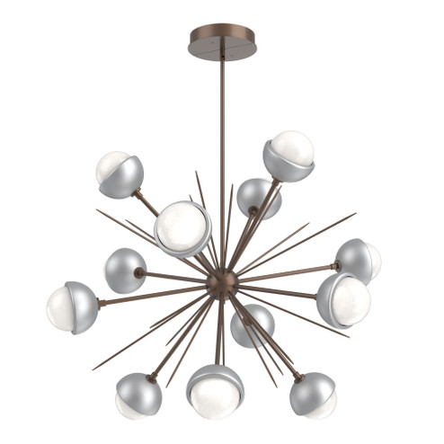 Cabochon Chandelier Large Pendant Burnished Bronze (1289|CHB0093-0B-BB-WL-001-L3-CS)