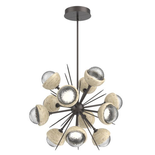 Cabochon Chandelier Large Pendant Graphite (1289|CHB0093-0A-GP-C-001-L3-TR)