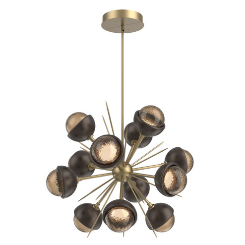 Cabochon Chandelier Large Pendant Gilded Brass (1289|CHB0093-0A-GB-B-001-L3-FB)