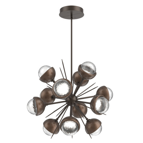 Cabochon Chandelier Large Pendant Flat Bronze (1289|CHB0093-0A-FB-C-001-L3-BB)