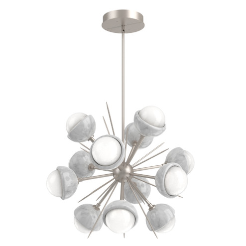 Cabochon Chandelier Large Pendant Beige Silver (1289|CHB0093-0A-BS-WL-001-L3-WM)