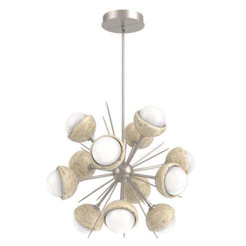 Cabochon Chandelier Large Pendant Beige Silver (1289|CHB0093-0A-BS-WL-001-L3-TR)