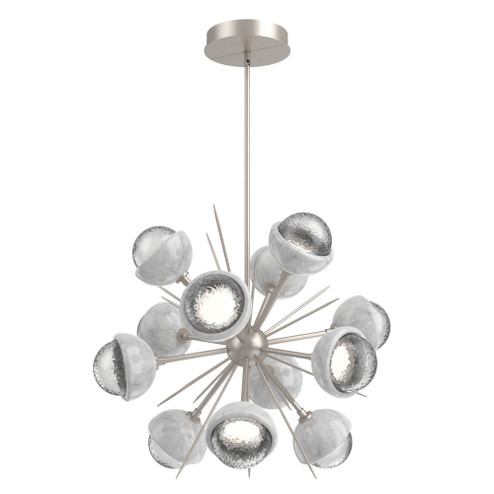 Cabochon Chandelier Large Pendant Beige Silver (1289|CHB0093-0A-BS-C-001-L3-WM)