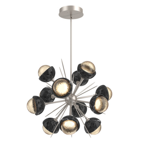 Cabochon Chandelier Large Pendant Beige Silver (1289|CHB0093-0A-BS-A-001-L3-BM)