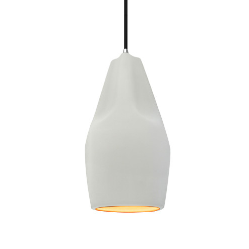 Tall Crease 1-Light Pendant (254|CER-6597-MTGD-CROM-BKCD)