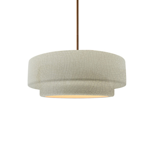 Small Tier 1-Light Pendant (254|CER-6540-CKC-BRSS-RIGID)