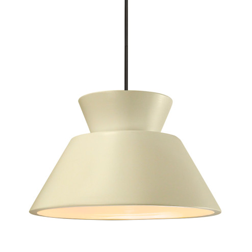 Medium Trapezoid LED 1-Light Pendant (254|CER-6423-VAN-MBLK-RIGID-LED1-700)