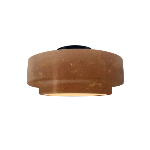 Small Tier Semi-Flush (254|CER-6360-PATR-MBLK)