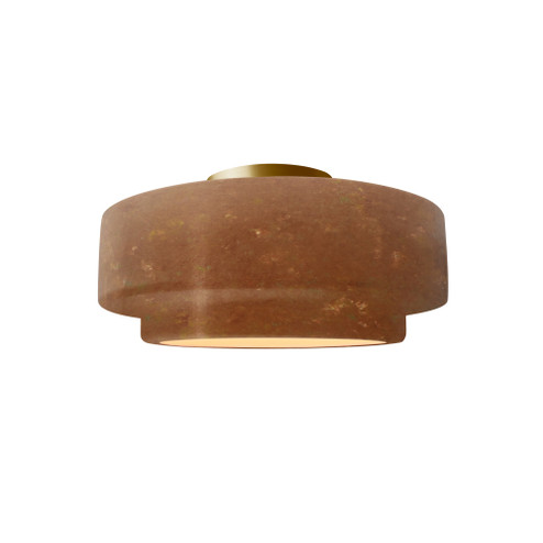Small Tier Semi-Flush (254|CER-6360-PATR-BRSS)