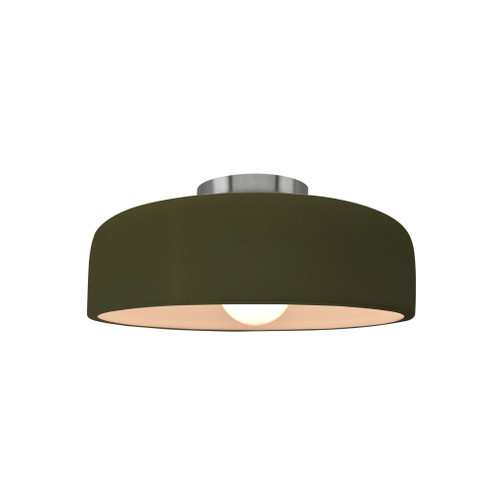 Small Spire Semi-Flush (254|CER-6340-MGRN-NCKL)