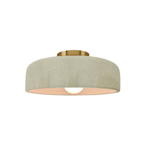 Small Spire Semi-Flush (254|CER-6340-CKC-BRSS-LED1-700)