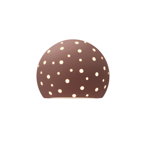 Perforated Globe ADA Wall Sconce (254|CER-5797-CLAY)