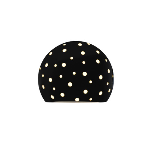 Perforated Globe ADA Wall Sconce (254|CER-5797-BLK)