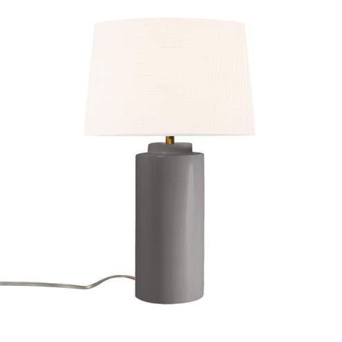 Spire Portable w/ Fabric Shade (254|CER-2575-GRY-WHTE)