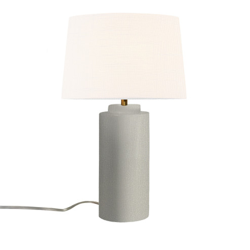 Spire Portable w/ Fabric Shade (254|CER-2575-CRK-WHTE)
