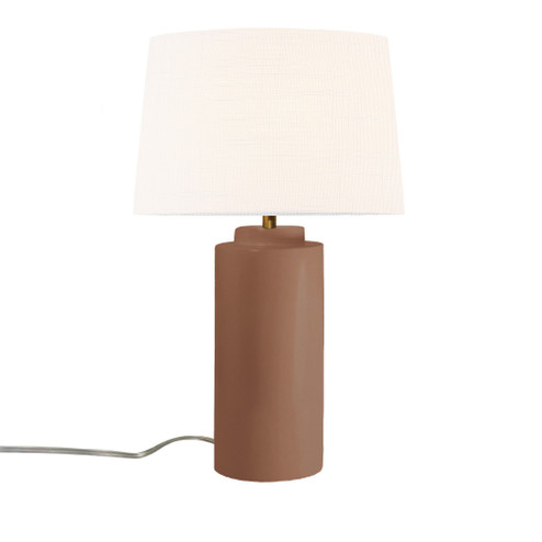 Spire Portable w/ Fabric Shade (254|CER-2575-ADOB-WHTE)