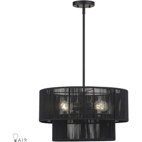 4 Light Black Pendant Chandelier (108|60244-04)