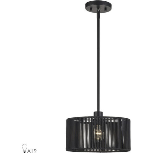 1 Light Black Pendant (108|60243-04)