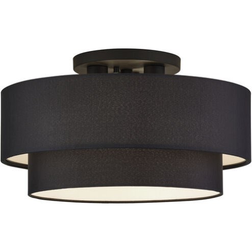3 Light Black Large Semi-Flush (108|50267-04)