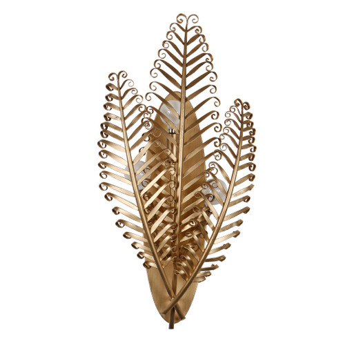 Fern 11.5-in 3 Light (40-watt) Modern Gold Wall Sconce (133|528221MG)