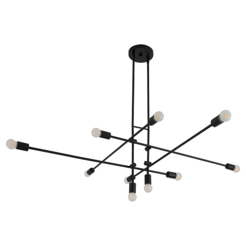 MIKA 10LT CHANDELIER - BK (83|3-697-15)