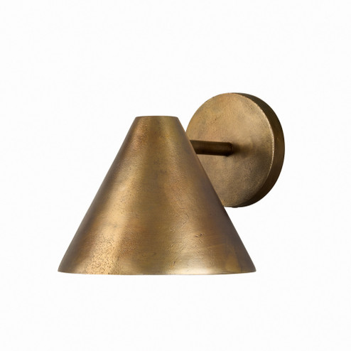 8'' W x 7.5'' H 1-Light Cone Sconce in Distressed Oxidized Brass (42|660011XB)
