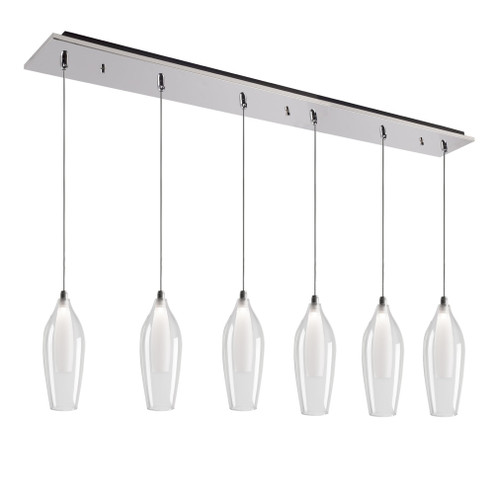 Victoria 42-in Chrome 6-Light Multi Pendant (461|MP3004CH-06)