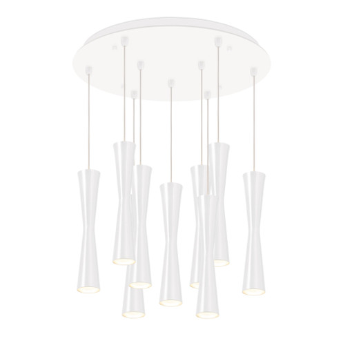 Robson 18-in White 9-Light Multi Pendant (461|MP42502WH-09)