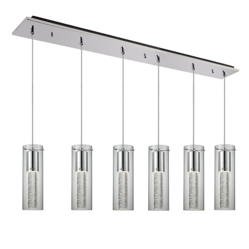 Champagne 42-in Chrome 6-Light Multi Pendant (461|MP4401CH-06)
