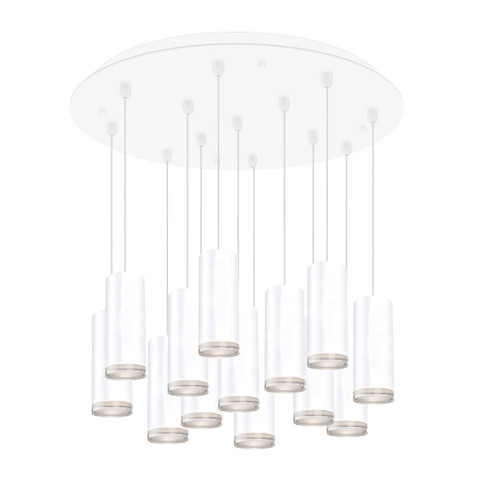 Cameo 24-in White 13-Light Dimmable LED Multi Pendant (461|MP401431WH-13)