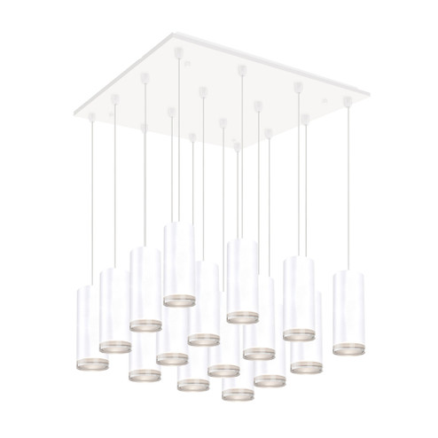 Cameo 19-in White 16-Light Dimmable LED Multi Pendant (461|MP401431WH-16)