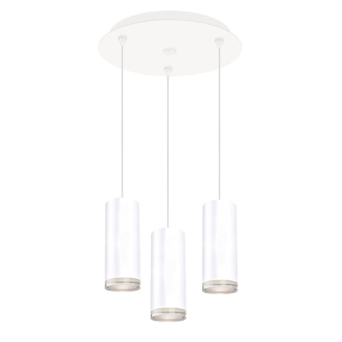 Cameo 11-in White 3-Light Dimmable LED Multi Pendant (461|MP401431WH-03)