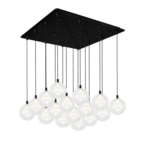 Bolla 21-in Black 16-Light Multi Pendant (461|MP3106BK-16)