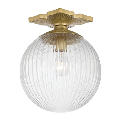 Orly 10'' Aged Brass Semi Flush Mount (205|ORY-1003-AG-CL)