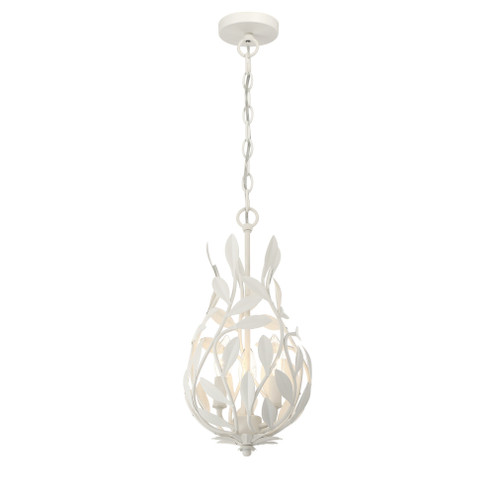 Broche 9'' Matte White Chandelier (205|565-MT)