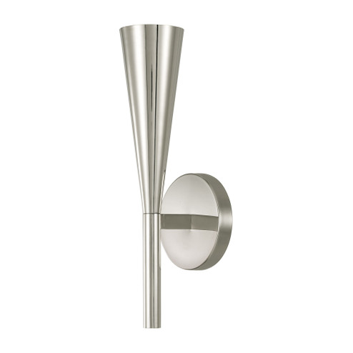 5'' W x 15'' H 1-Light Modern Tapered Sconce in Polished Nickel (42|659611PN)