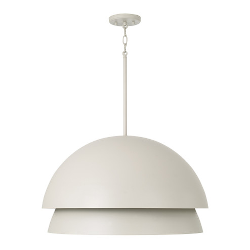 25.25'' W x 15'' H 3-Light Modern Tiered Dome Pendant in Taupe with Soft White Glass (42|359212TP)
