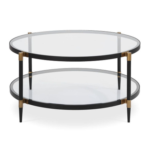 Uttermost Chadid Round Glass Coffee Table (85|50361)