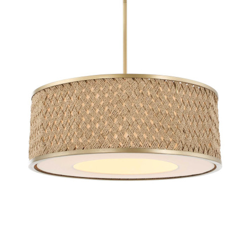 Uttermost Pinchot 4 Light Rattan Drum Pendant (85|21632)