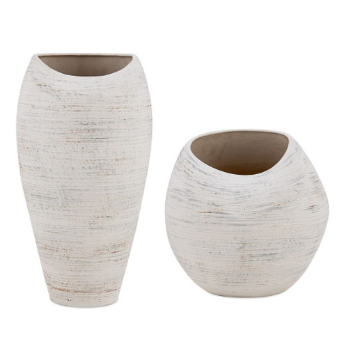 Uttermost Inara Indoor-Outdoor White Vases Set/2 (85|18321)