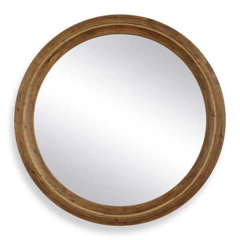 Uttermost Frontier Round Wood Mirror (85|08322)